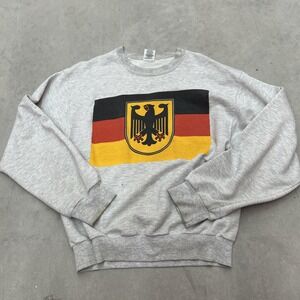 Vintage 1990s Jerzees Germany Flag Graphic Crewneck Sweatshirt | Size:‎ S